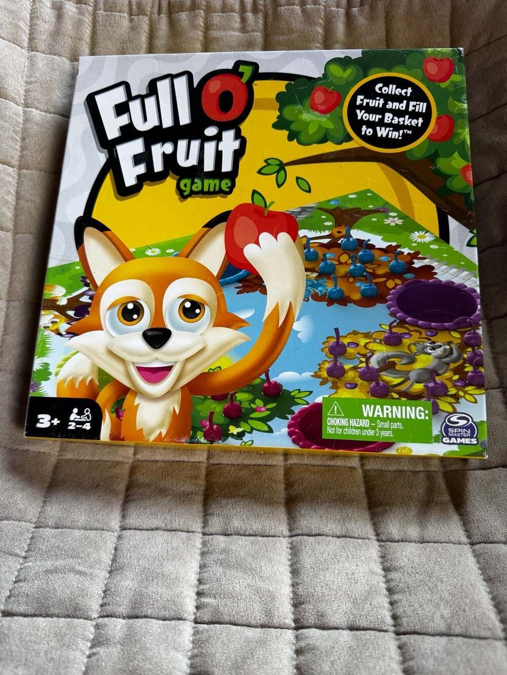 Spin Master Full O' Fruit Board Game (new version of Hi Ho Cherry-O) COMPLETE